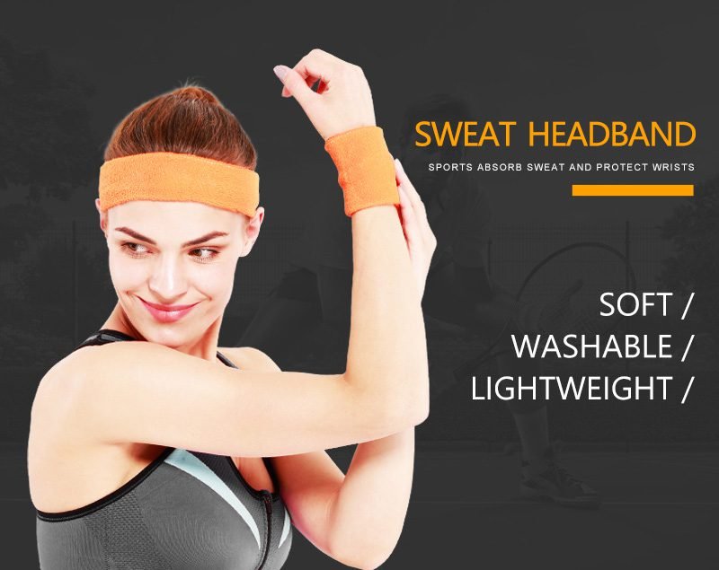 factory supply Custom Logo Sport scotton Sweat Wrist Band Towel Wristbands